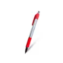 BOLIGRAFO SKAY PLATEADO CON ROJO