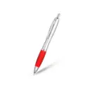 BOLIGRAFO SUPREMA PLATEADO CON ROJO