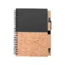 CUADERNO CON BOLIGRAFO CORK NEGRO