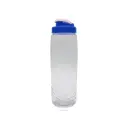 TOMATODO ONDA CLEAR 600ML PVC TAPA COLOR AZUL