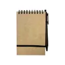 LIBRETA ECOLOGICA CON PLUMA DE FIBRA DE CAFE