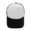 GORRA CAMIONERA DE COLOR NEGRO CON BLANCO