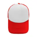 GORRA CAMIONERA DE COLOR ROJO CON BLANCO