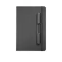 CUADERNO PARIS DE COLOR NEGRO CON SOPORTE PARA CELULAR