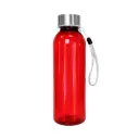 TOMATODO CILINDRO COLOR ROJO TRASLUCIDO 550ML