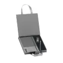 SET EJECUTIVO TIPO MALETIN COLOR GRIS