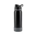 TERMO TIPO OWALA CON BASE RUBBER COLOR NEGRO CON GRIS