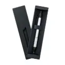  ESTUCHE CON BOLIGRAFO METALICO COLOR PLATEADA 